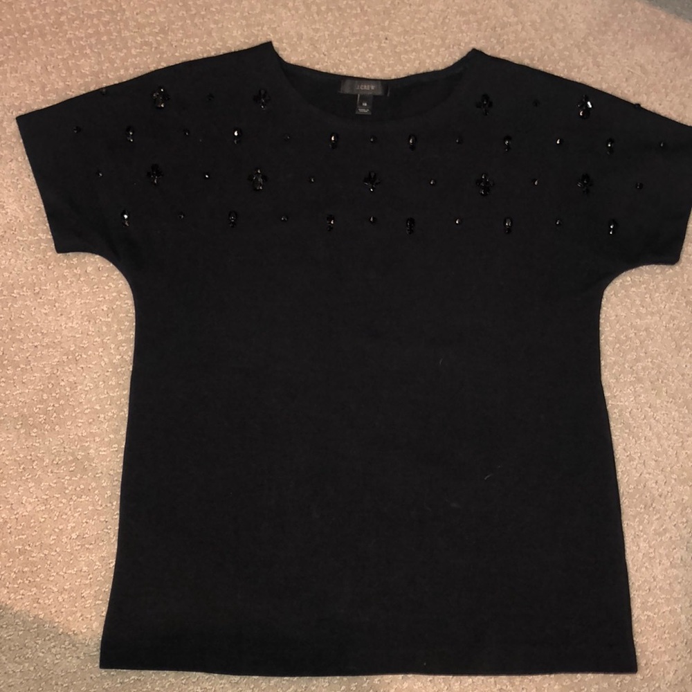 JCREW top with beads at the top